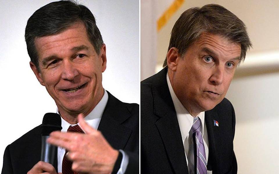 Roy Cooper and Pat McCrory