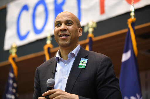 Cory Booker at a town hall March 2019
