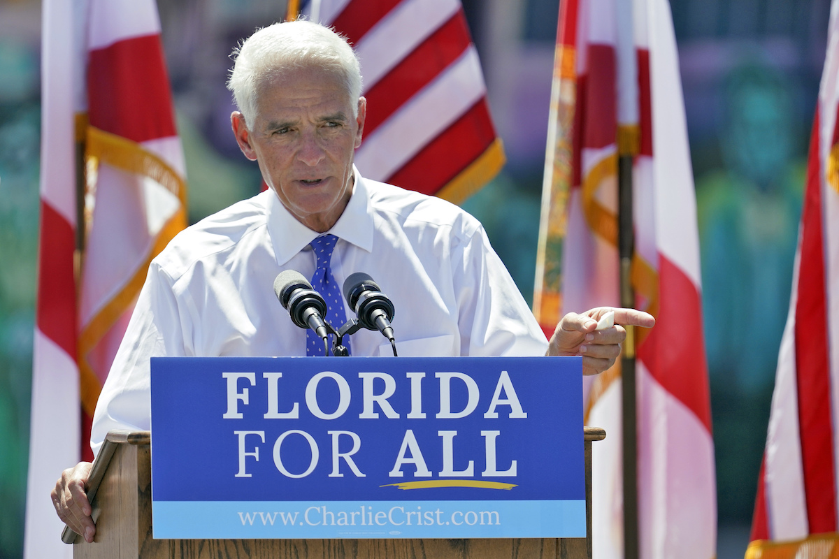 Charlie Crist speaking in St. Pete 2021