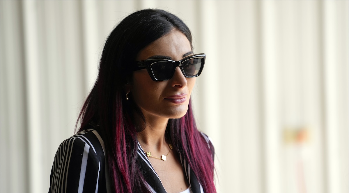 Laura Loomer watches Trump visit 09-11-2024