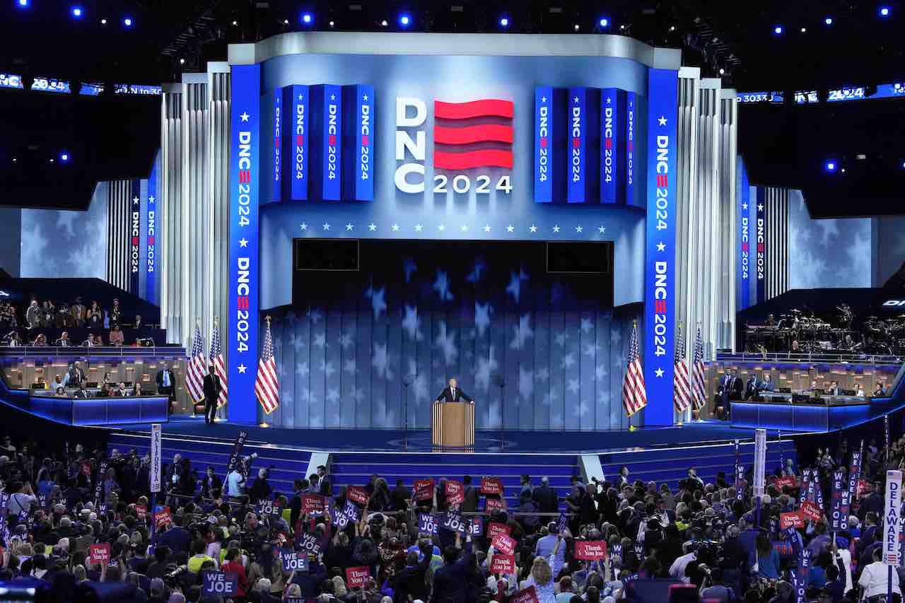 Joe Biden at the DNC in Chicago, 8-19-2024