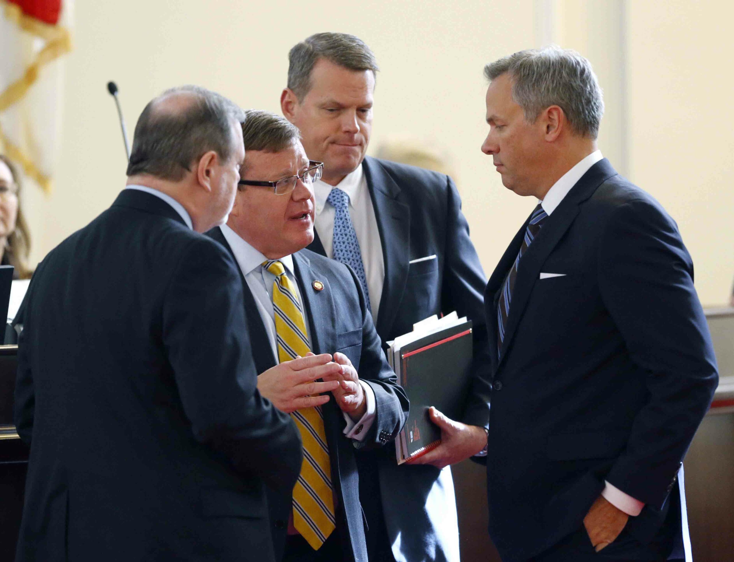 Dan Forest with legislators