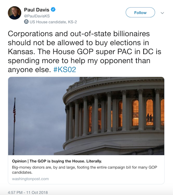 Davis tweet screenshot