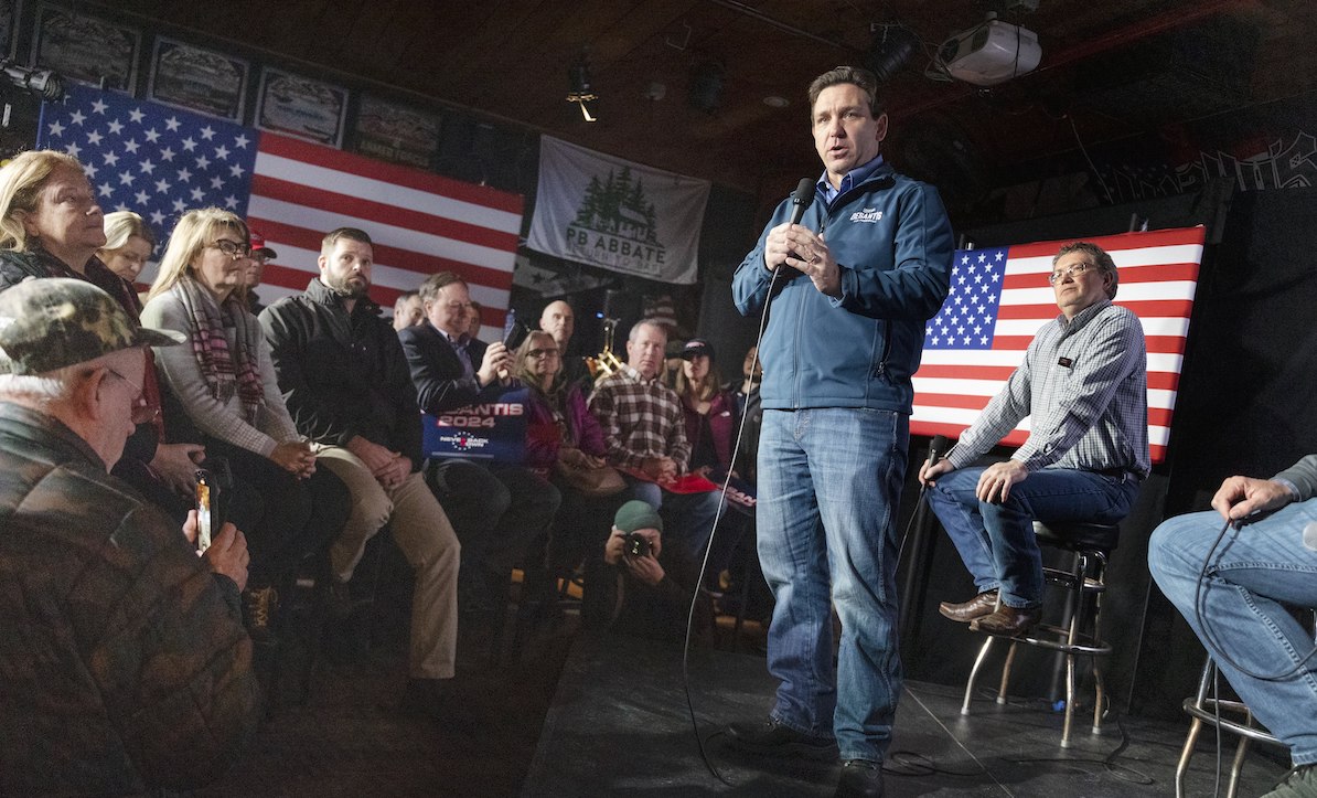 Florida Gov. DeSantis in Hampton, N.H., 1-17-2024