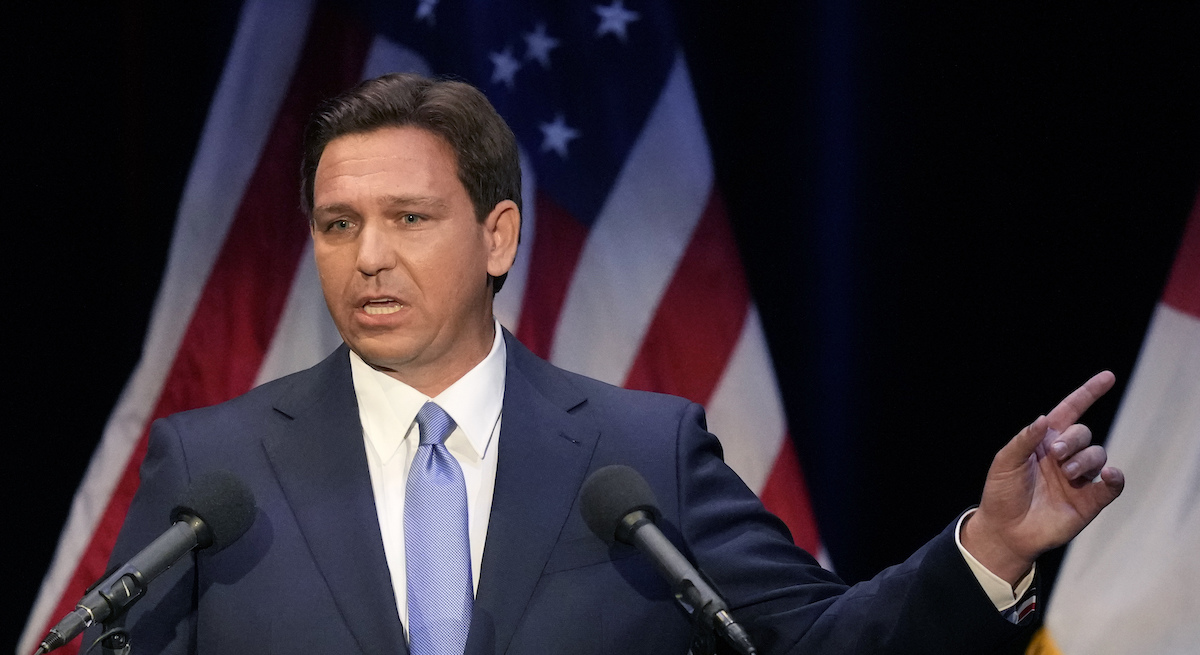 DeSantis speaks during debate with Crist 10-24-22