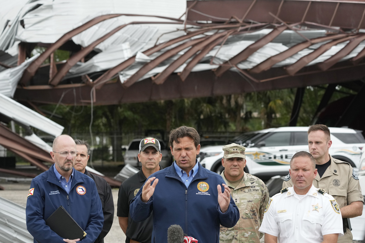 Florida Gov. Ron DeSantis speaks in Hurricane Milton presser, 10-10-2024