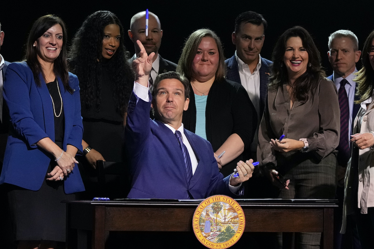 DeSantis throws marker after signing bill 5-16-23