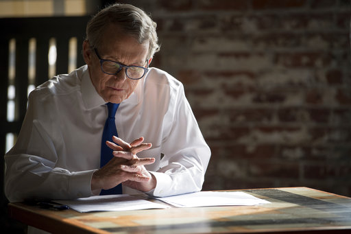 Mike DeWine hands clasped