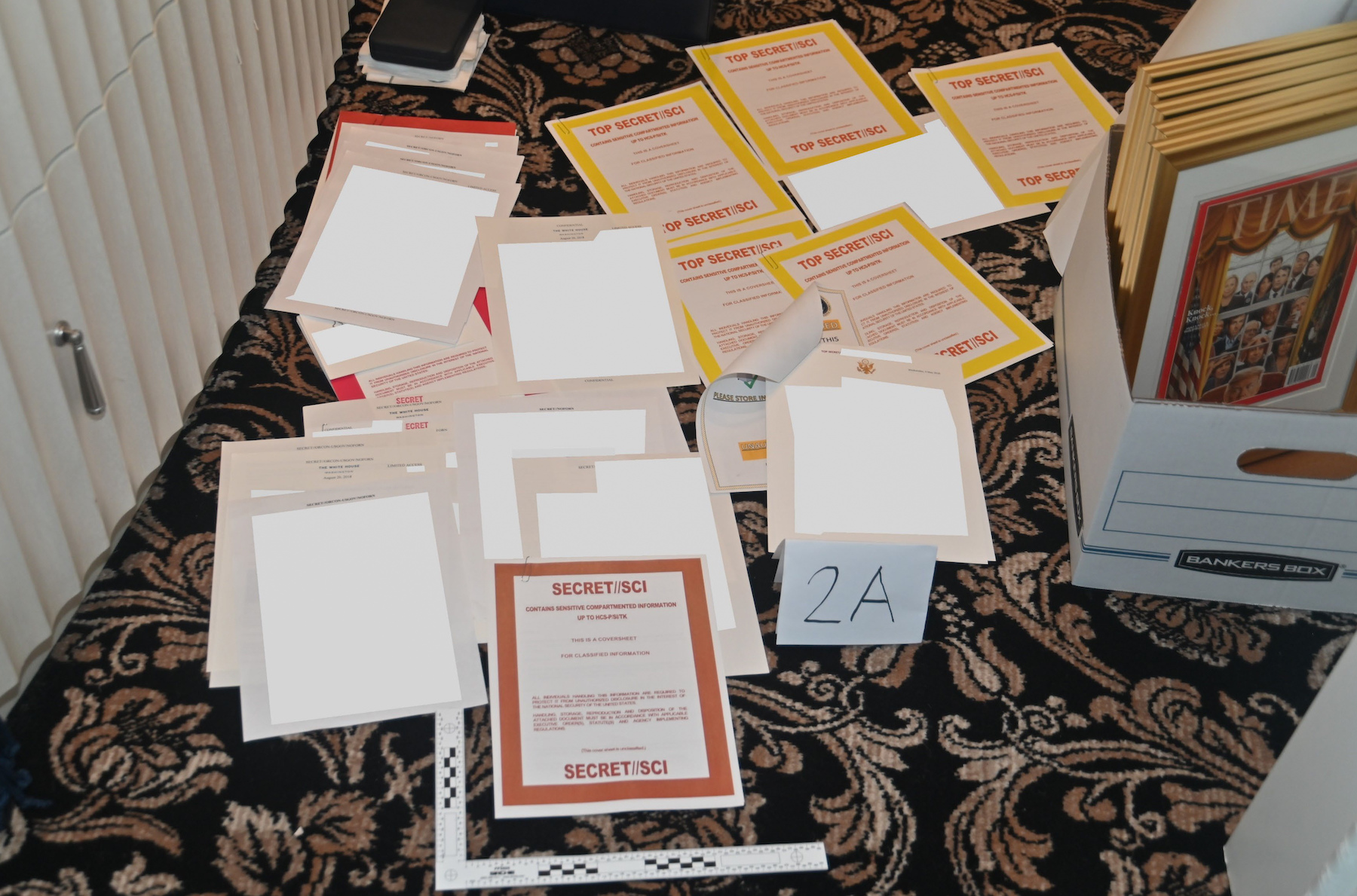 Documents seized in Trump's Mar-a-Lago estate in August 2022