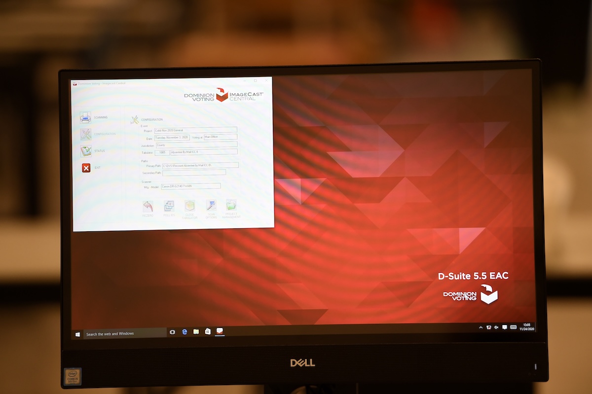 Dominion voting machines, Georgia, 11-24-2020