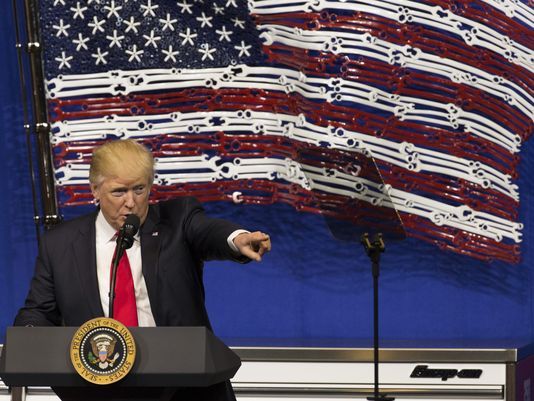 Donald Trump Kenosha point