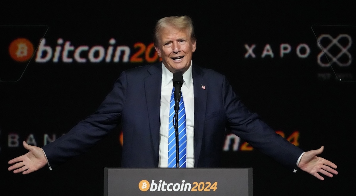 Donald Trump at cryptocurrency Bitcoin conference, Tennessee, 07-27-24