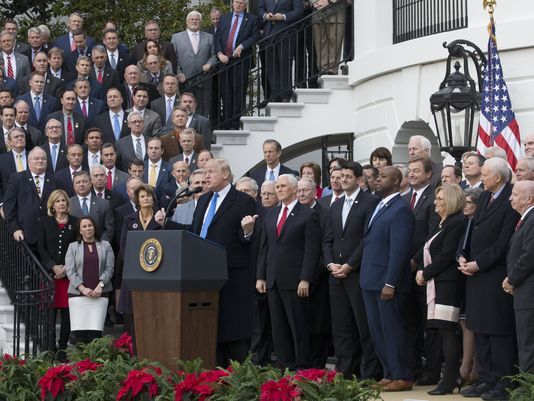 Trump tax celebration