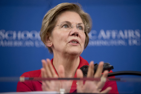 Elizabeth Warren speaking