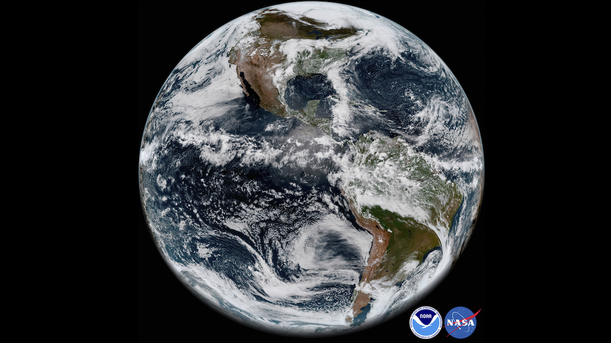 Earth 2018 in a satellite image, 5-20-2018