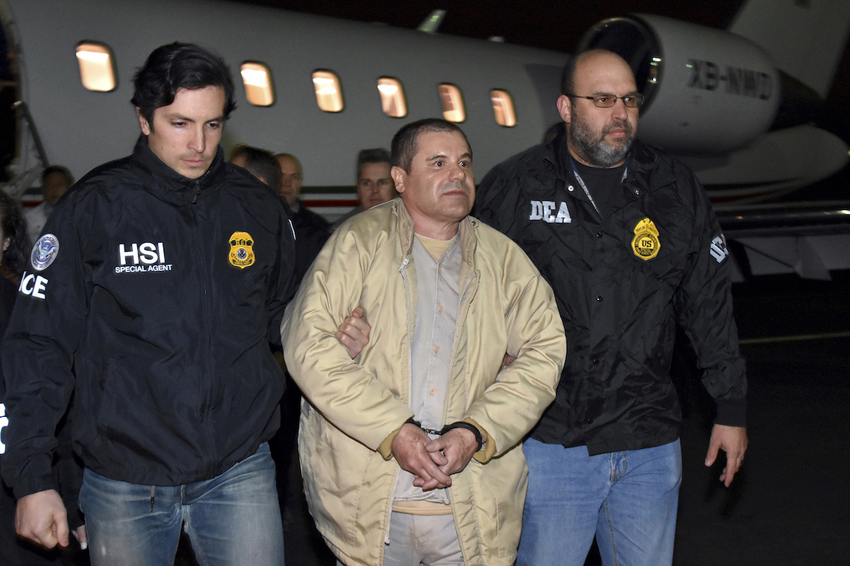 "El Chapo" Guzman llegando a Nueva York en el 2017