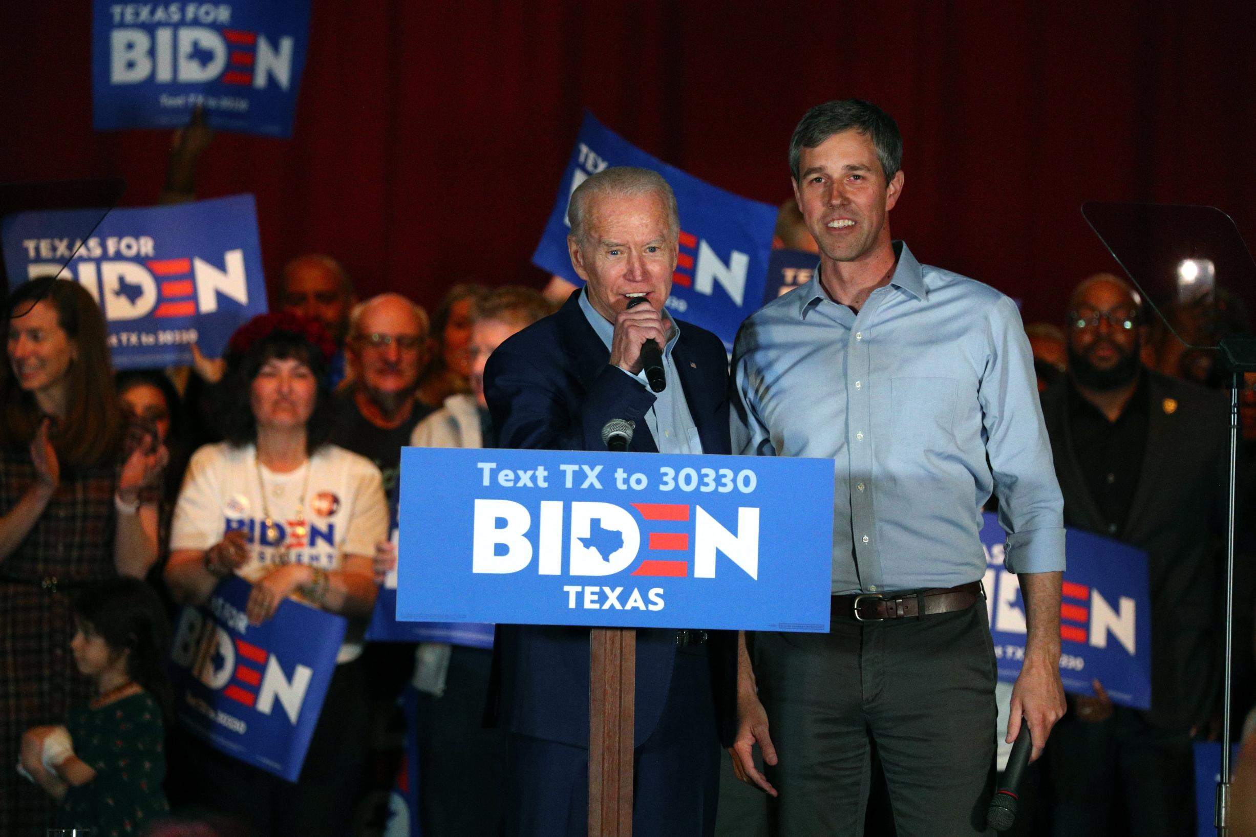 Biden and O'Rourke Dallas