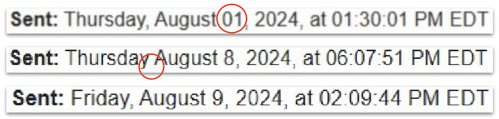 Tim Walz abuse allegation email inconsistencies graphic