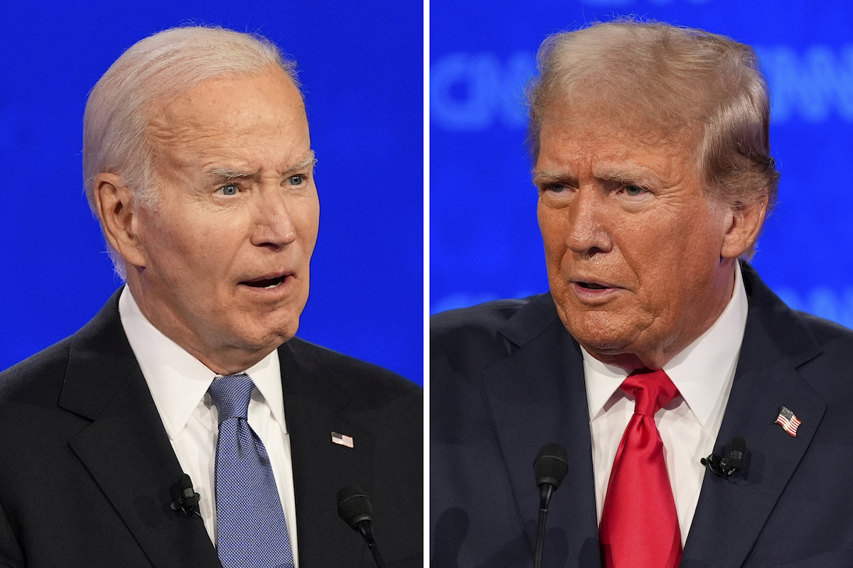 Español: Trump y Biden en el debate 6 06/27/2024