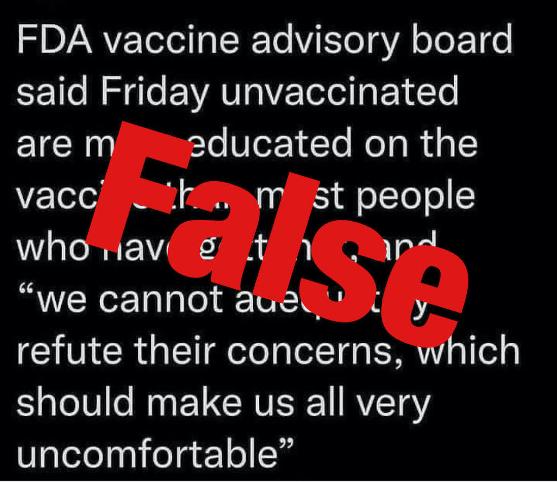 fda advisory meme false