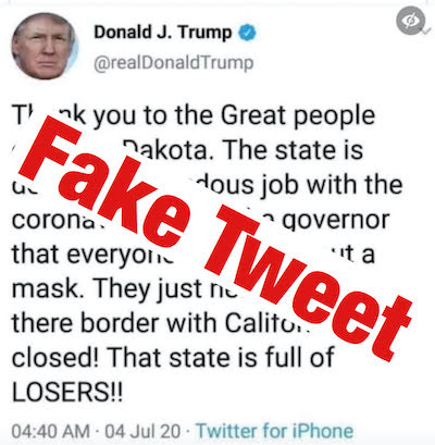 FakeTrumpSDtweet