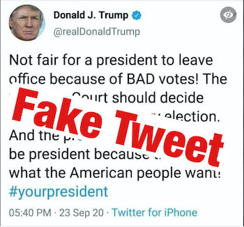 fake trump supreme court tweet