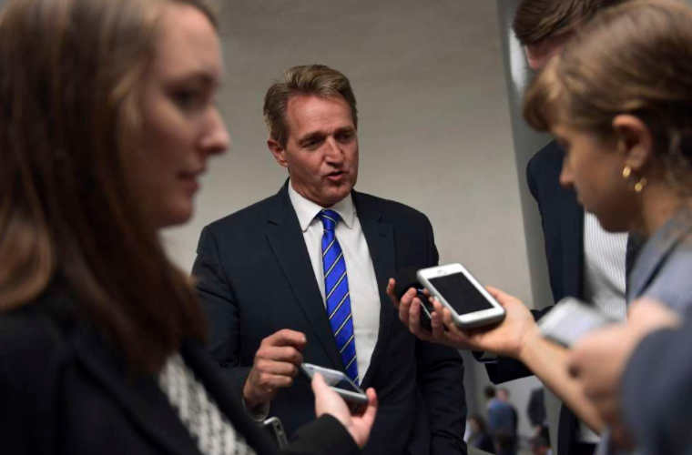 Flake with reporters