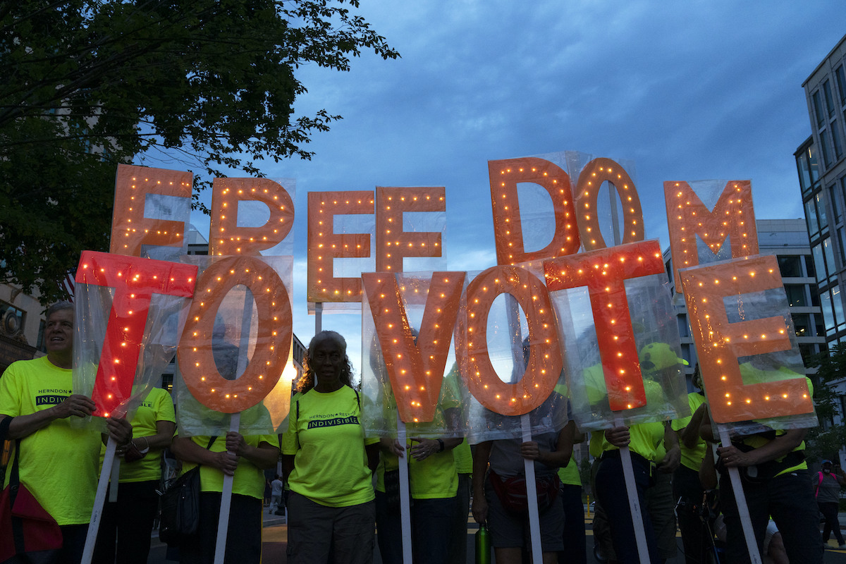 Freedom to Vote sign 7-17-21