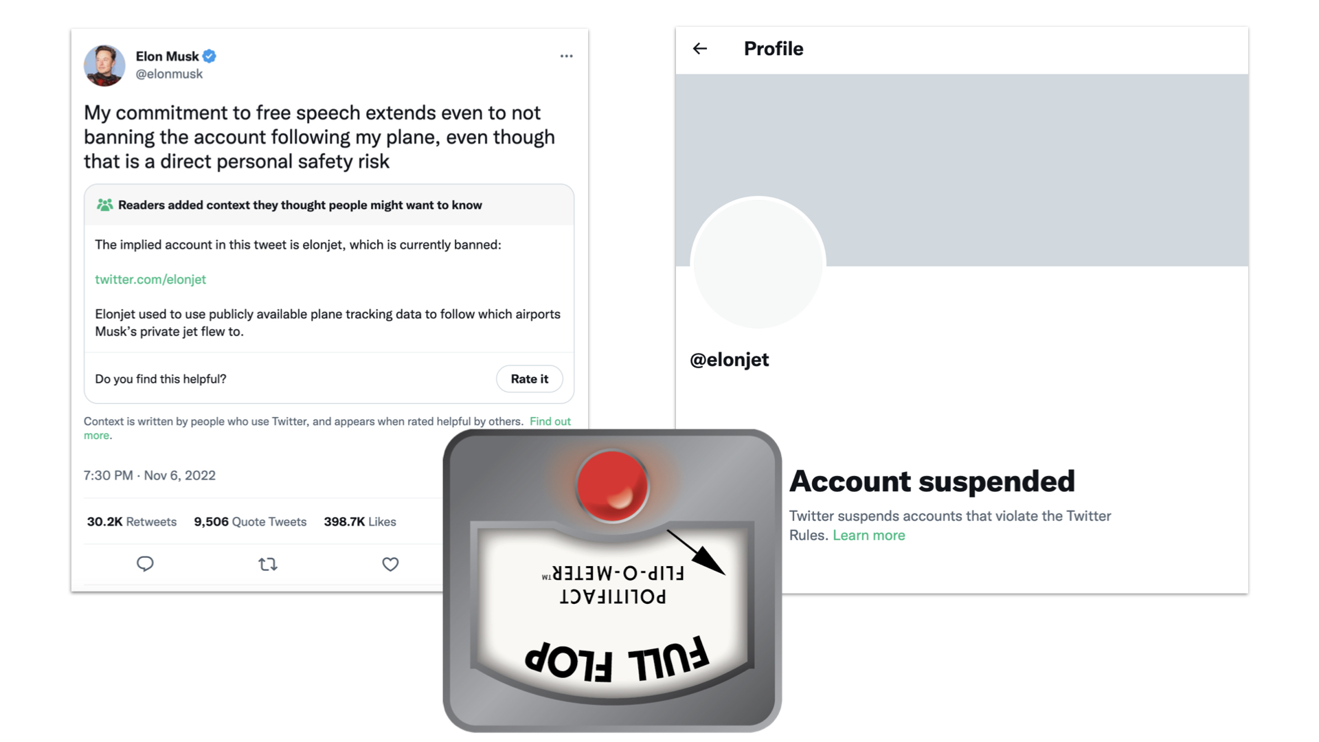 Elon Musk's full flop on banning the account that tracks his plane
