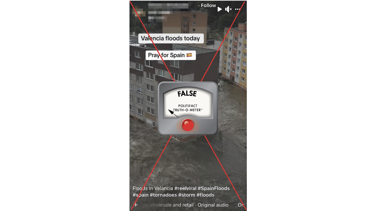 Embed on false Spain flood clips 1