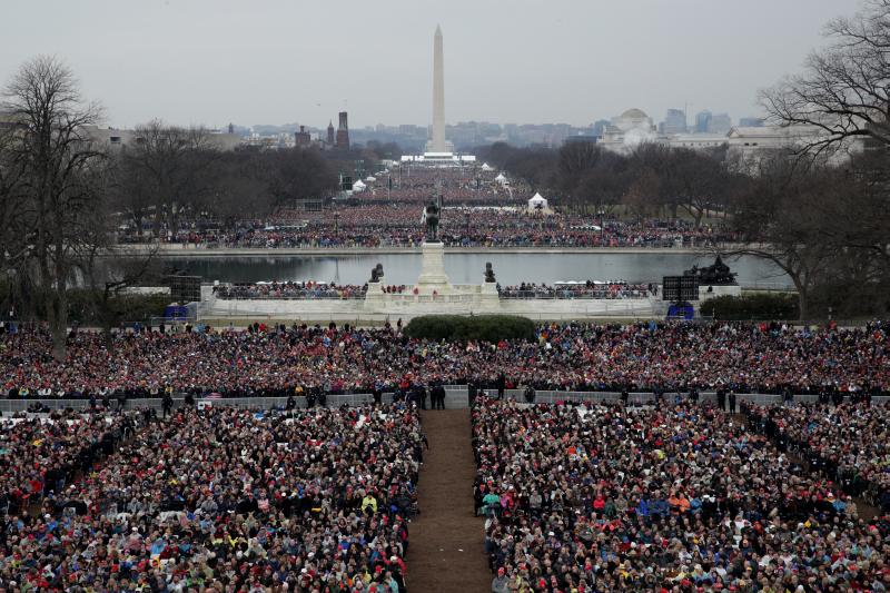 Trump inauguration photo for crowd story