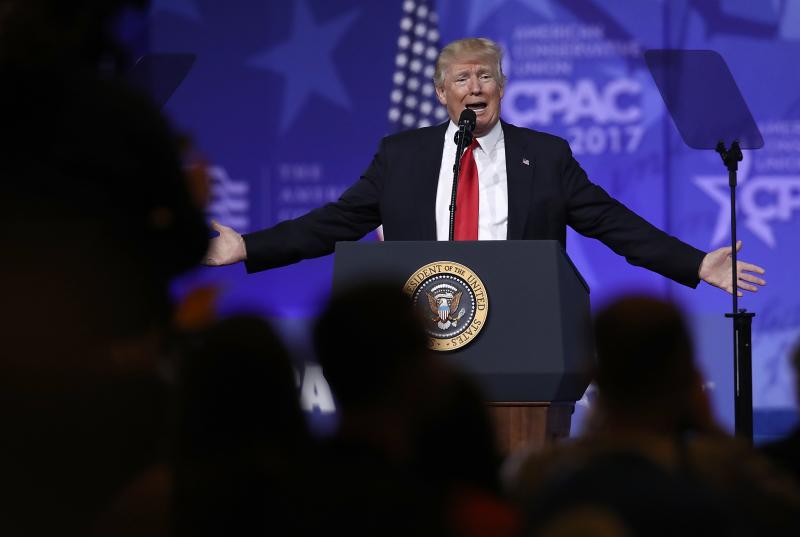 Trump at CPAC photo 2017