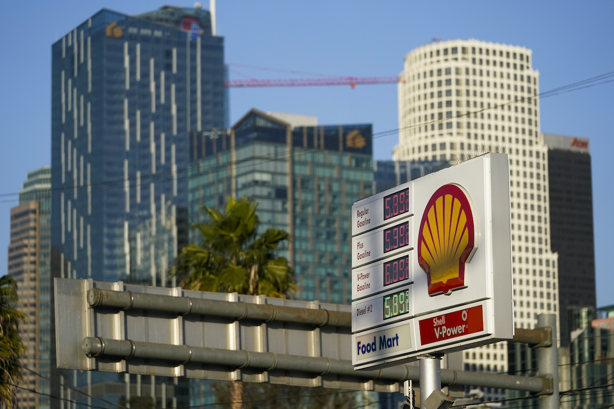 Gas prices in L.A. on March 9, 2022