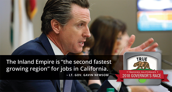 Gavin Newsom Inland Empire graphic