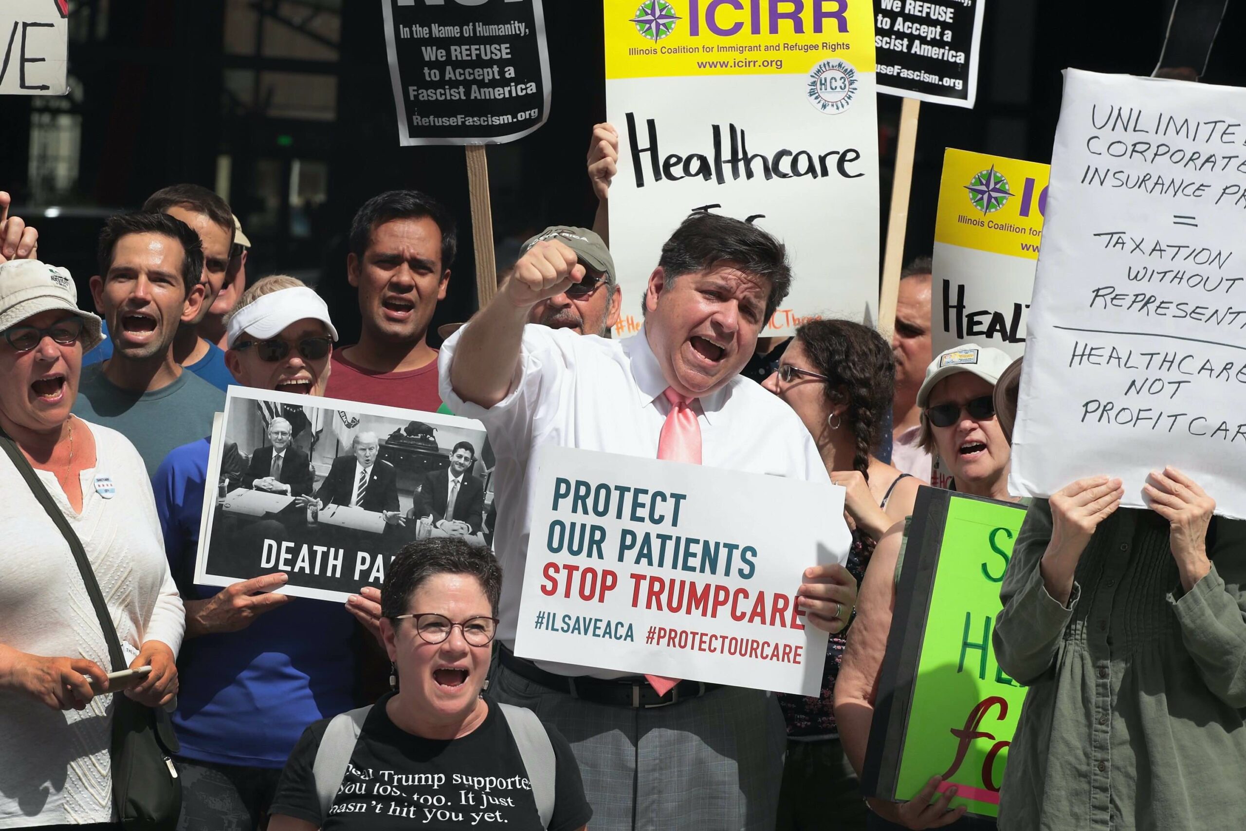 Pritzker ACA protest