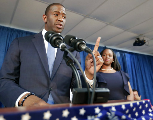 Andrew Gillum finger up