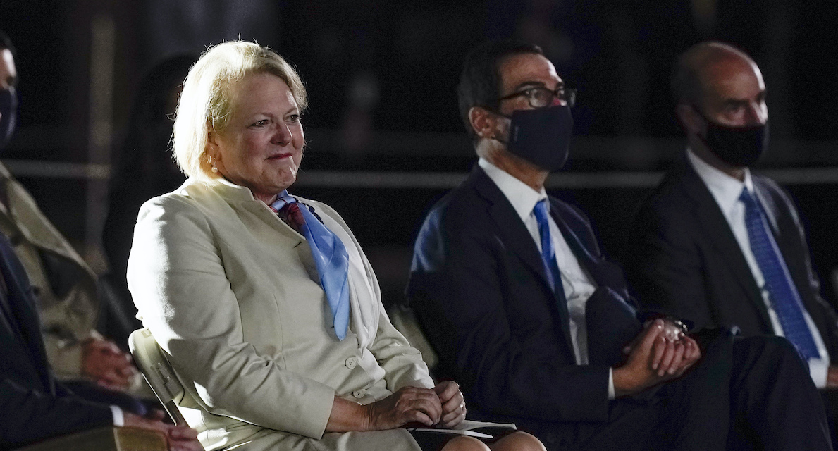 Ginny Thomas at ACB oath 2020