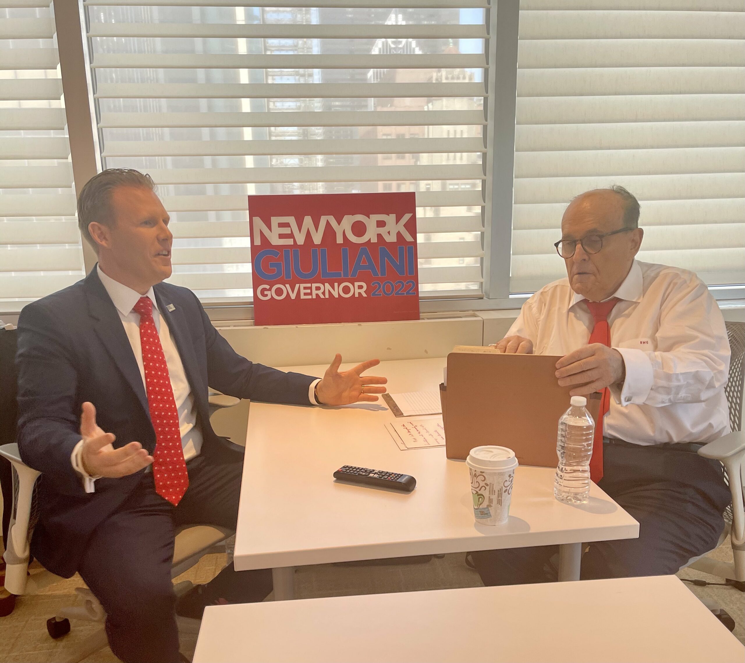 Andrew and Rudy Giuliani