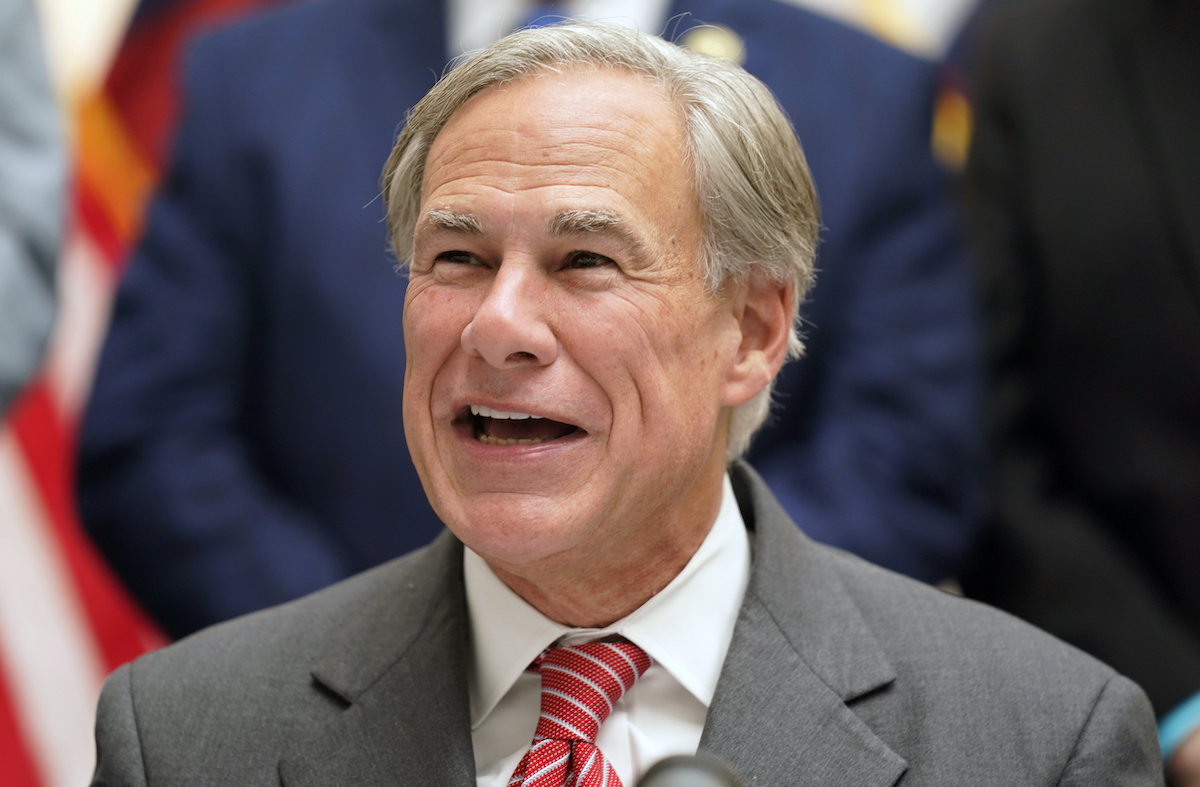 Texas Gov. Greg Abbott at election bill signing 9-7-21
