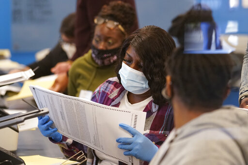 Gwinnett election workers Nov 6 2020