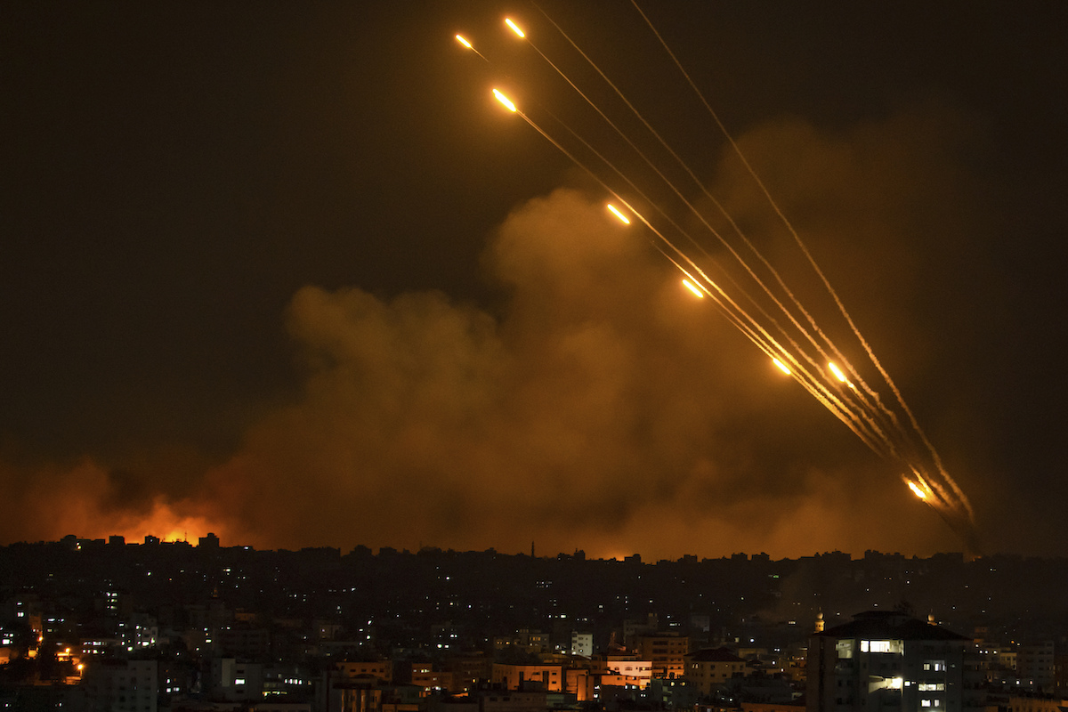 Hamas fires rockets toward Israel from Gaza, 10-8-2023