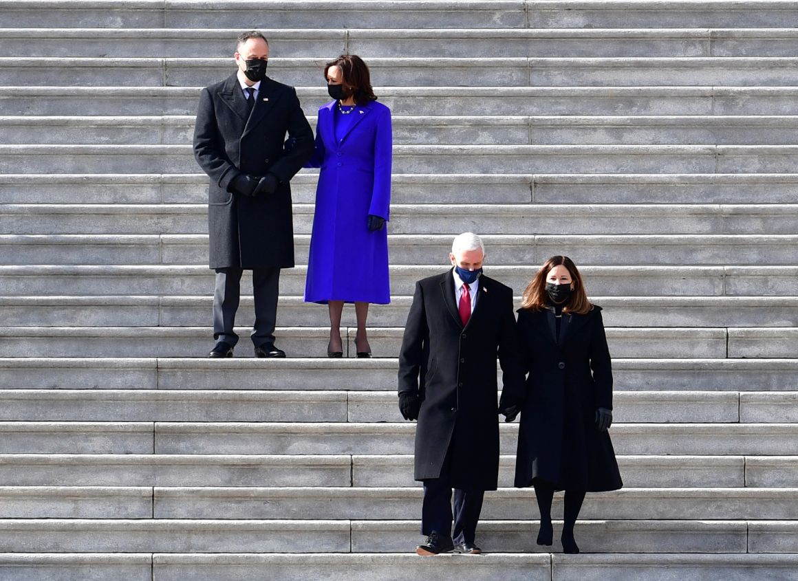Harris-Pence on capitol steps