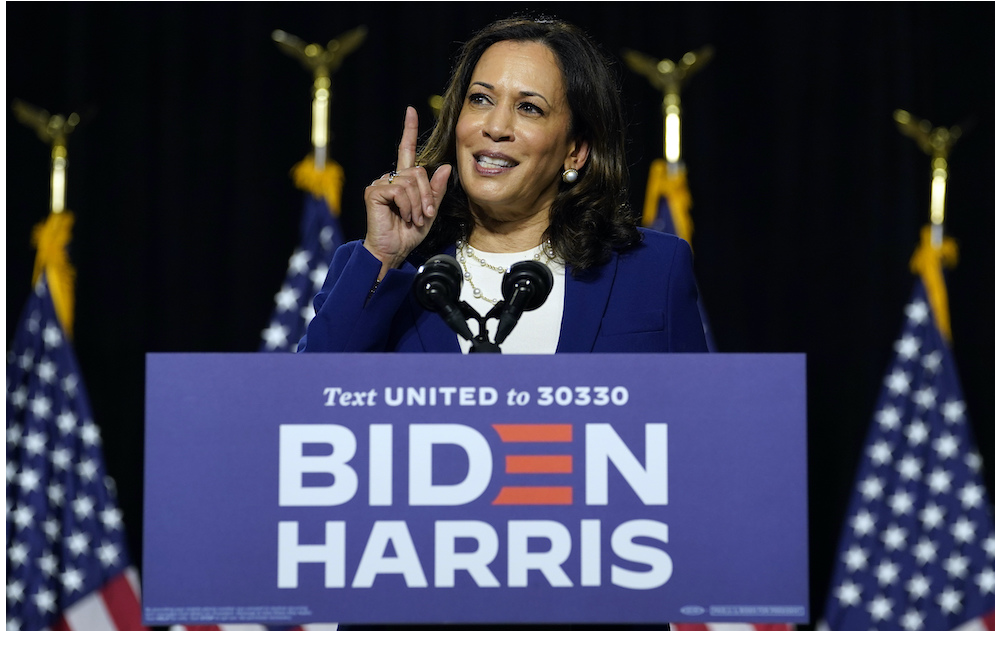 Harris Biden announce