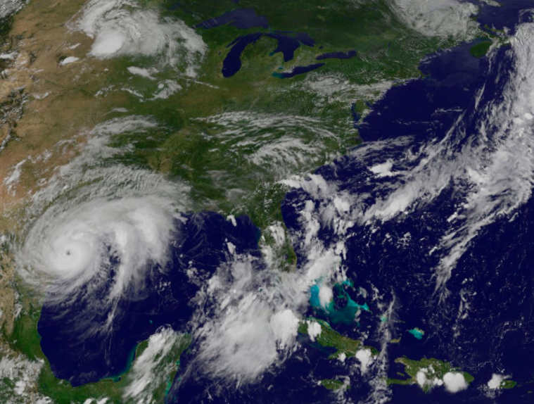 Hurricane Harvey satellite