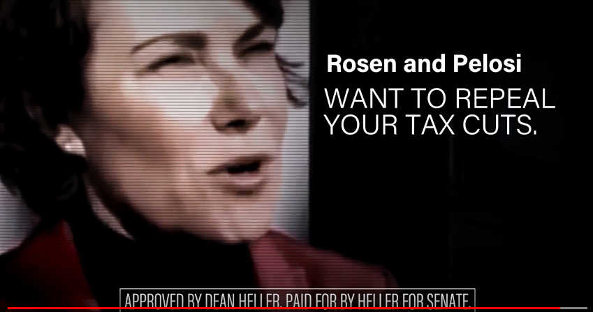 Heller Rosen tax cut ad