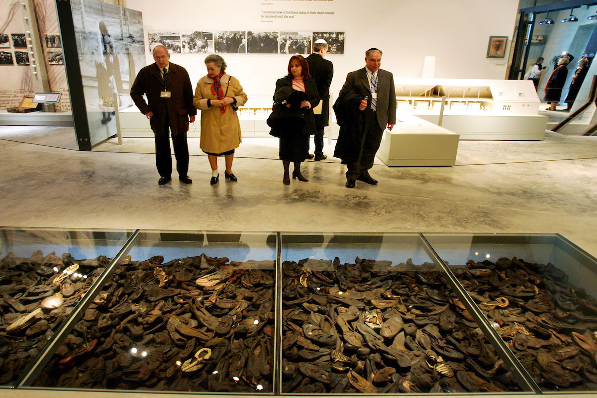 Holocaust Memorial Museum, exhibit of shoes March 2005