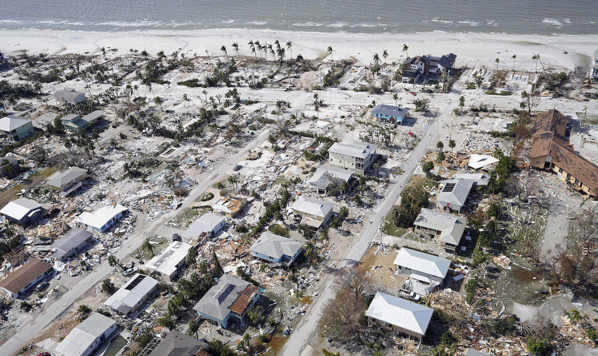 Destruction of homes from Fort Myers Hurricane Ian