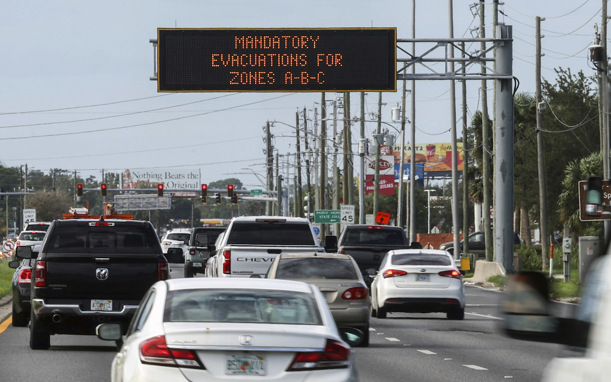 Hurricane Milton evacuation, Port Richey, Fla., 10-8-2024