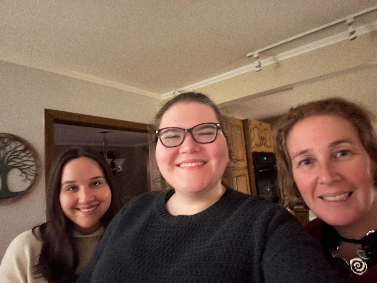 Ellen Hine, Amy Sherman and Maria Ramirez Uribein in New Hampshire, 1-19-2024