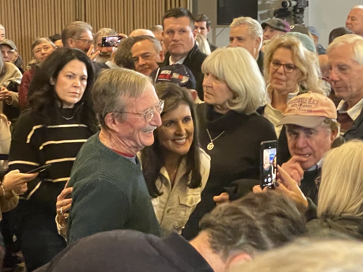 Nikki Haley meeting voters in Rochester, N.H., 1-17-2024